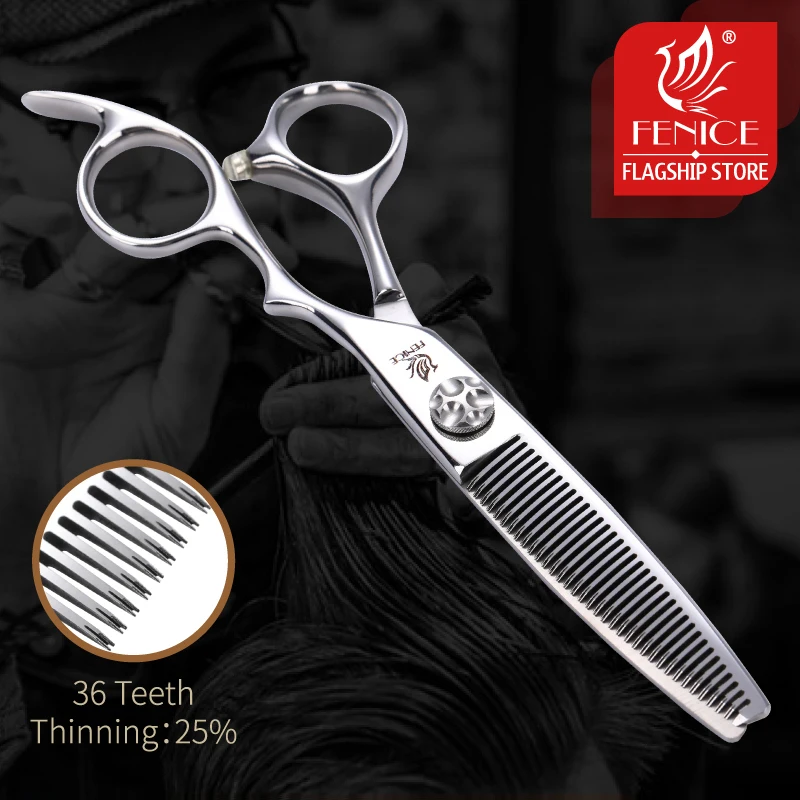 Fenice Professional Japan ATS314 Barber Salon High-end Thinning Scissors Hairdressing Straight Shears