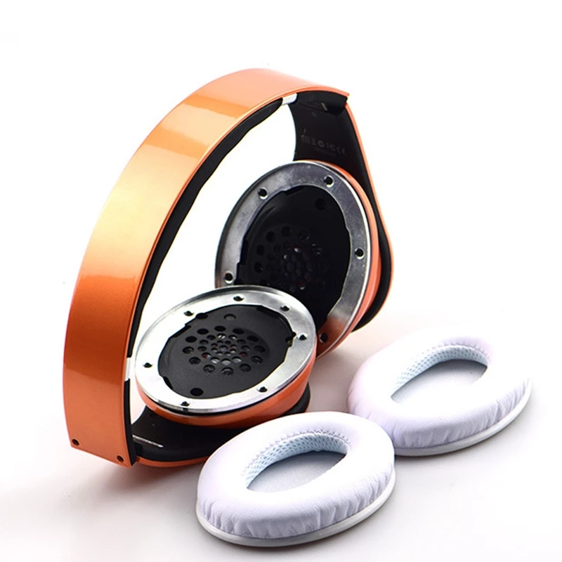 Replacement Ear Pads Headband Cushion for Beats By Dr Dre Studio 1.0 Headphone White/Black GDeals Earmuffs