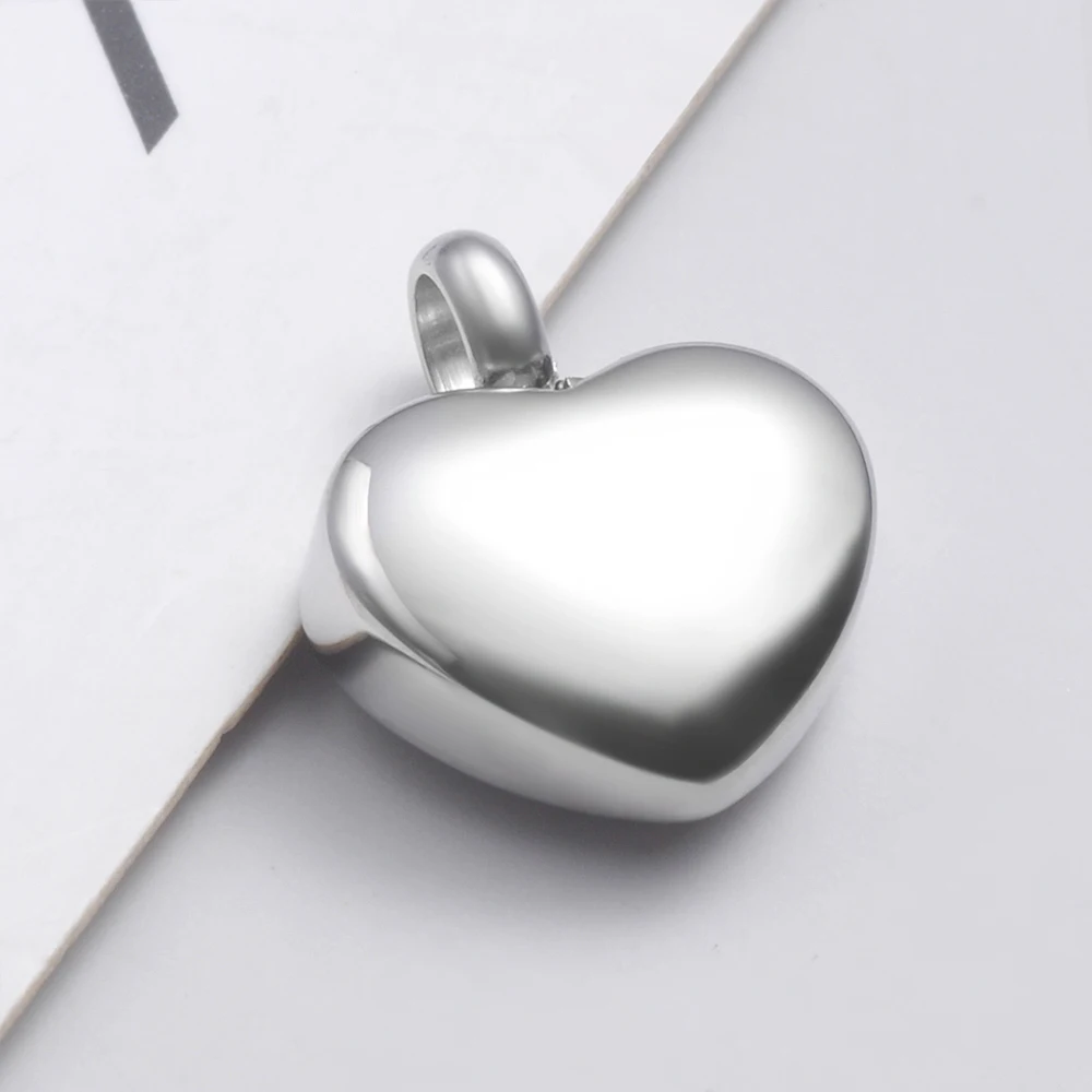 

20pcs/lot Stainless Steel 4 Colors Heart Locket Cremation Heart Charms Memorial Ashes Urn Necklace Keepsake Pendant