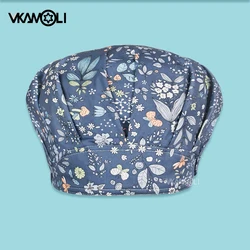 Scrub Cap Elastic With Cordlock Adjustable Nursing Work Hats Chef Cooking Caps Dust Proof cap for Women and man