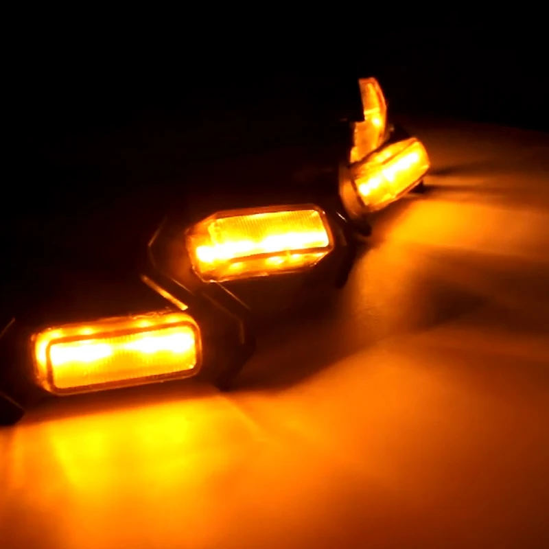 Amber LED Lights 4PCS Front Grille Raptor Lamps Car Accessories for 2016 2017 2018 2019 Toyota Tacoma TRD Pro