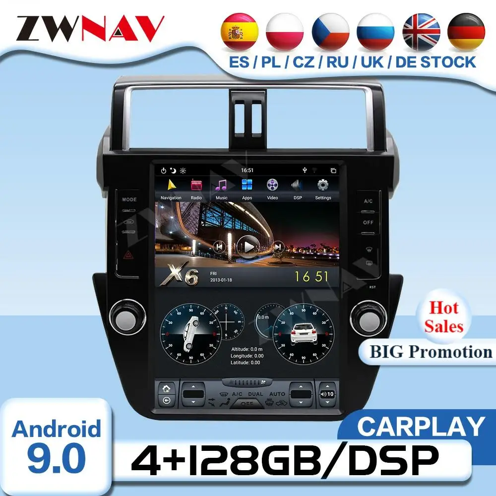 

Tesa- Screen Android Video For Toyota Land Cruiser Prado 150 2014 2015 2016 2017 GPS Navi Radio Receiver Audio Stereo Head Unit