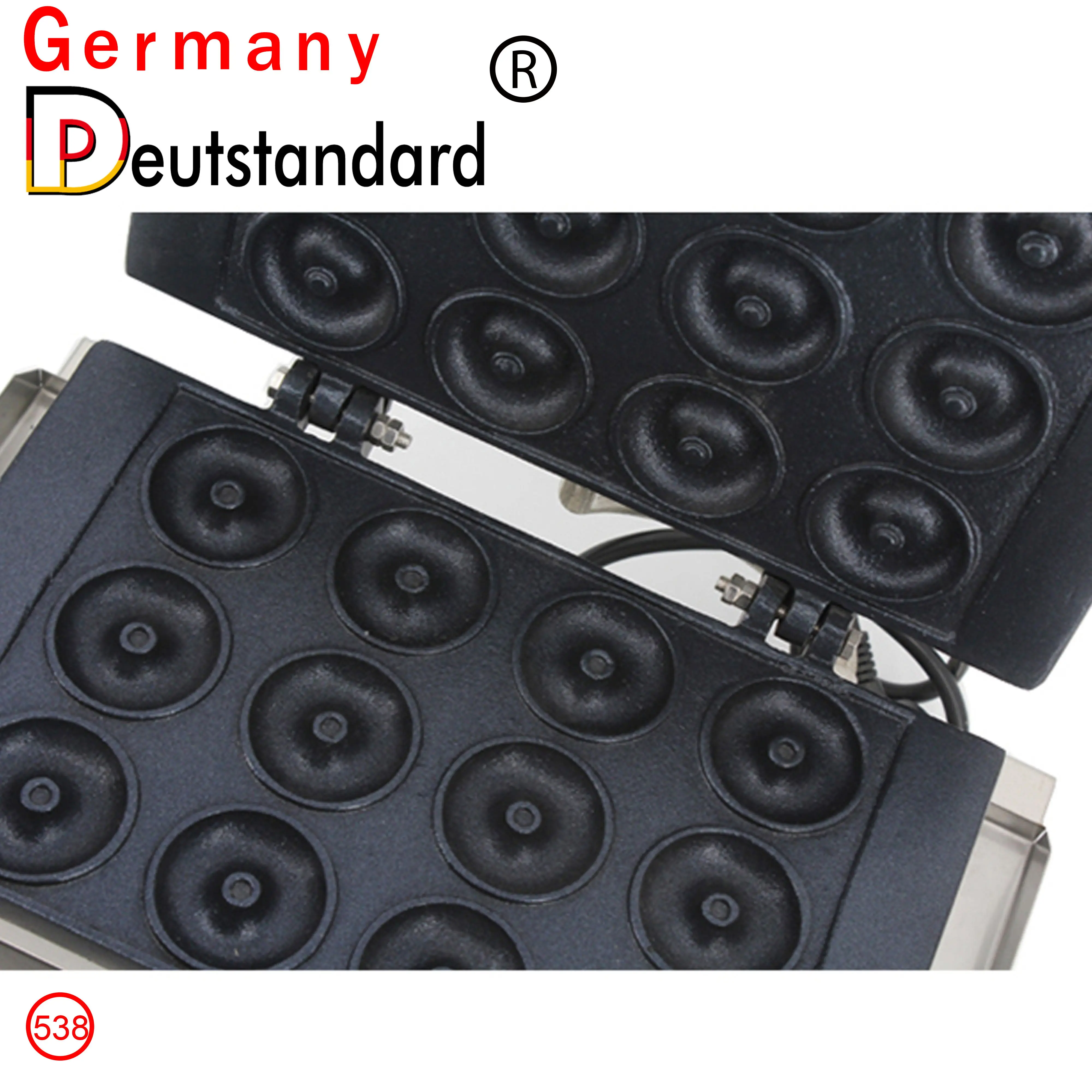 Máquina de fazer rosquinha elétrica comercial de 15 furos, máquina de fazer rosquinha de waffle, máquina de fazer lanche com alta qualidade, venda imperdível