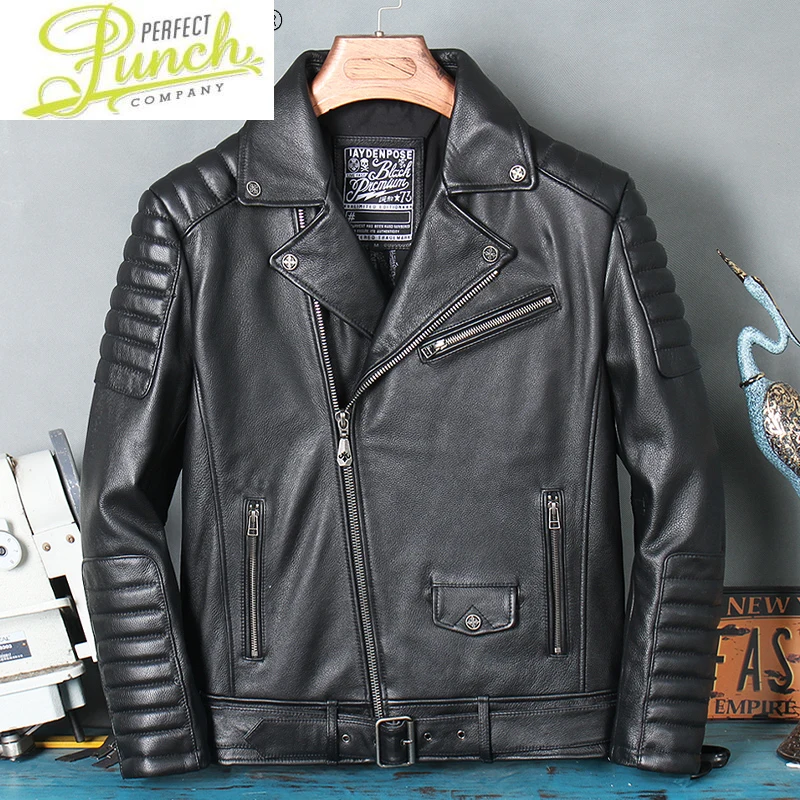 

Genuine 2021 Cow Leather Jacket Men Short Motorcycle Leather Coat Plus Size 6xl Spring Autumn Mens Clothing Hommes Veste