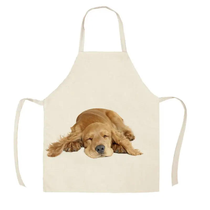 Animal Style Apron Household Cleaning Pinafore Work Apron Cat And Dog Pattern Aprons Ladies Gadgets For Women Home Custom Aprons