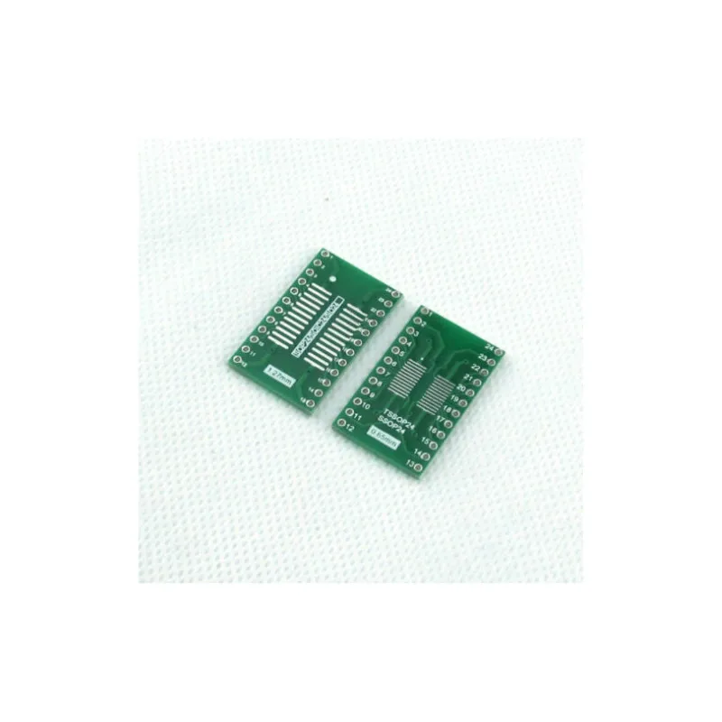 SOIC – adaptateur SSOP24 à DIP24 IC, prise pcb 1.27mm 0.65mm