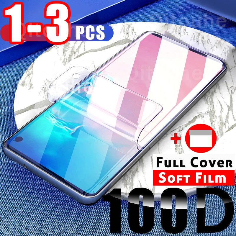 3Pcs Hydrogel Film For Samsung Galaxy S8 S9 S10 Plus screen protector For Samsung A6 A7 A8 A9 Plus 2018 S10E A51 M31 Soft Film