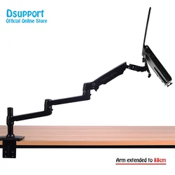 V6+1T Aluminum Alloy Desktop Mount Ultra-long Arm Dual-use Laptop Desk / Monitor Holder Mount Arm Full Motion Notebook Bracket