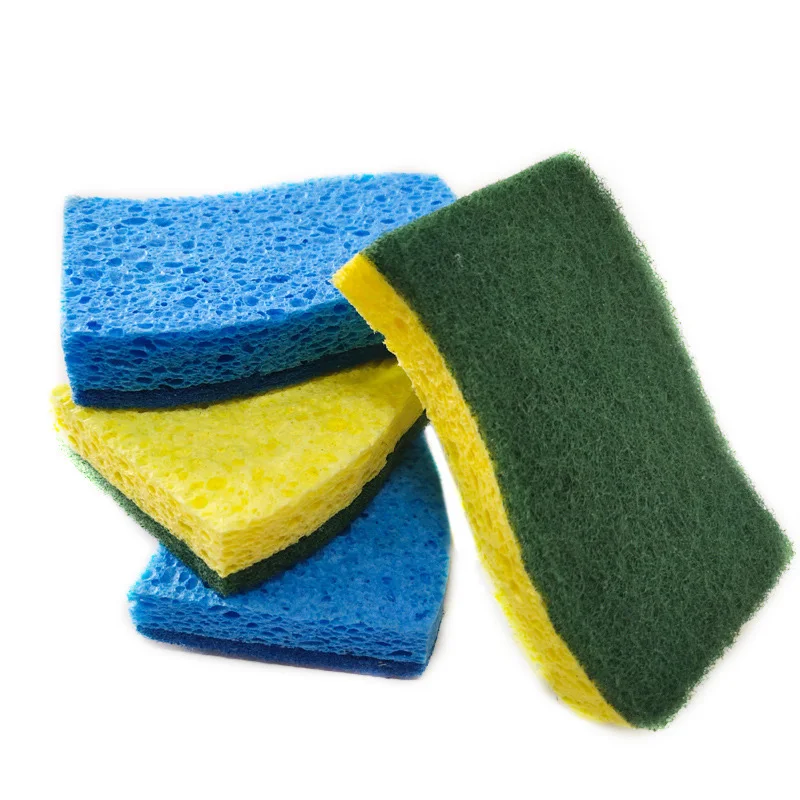 Floristic Kitchen Sponge Scourer Natural Rub Sustainable Eco Friendly Products For Dishware Pots Washing New Tableware Scrubber