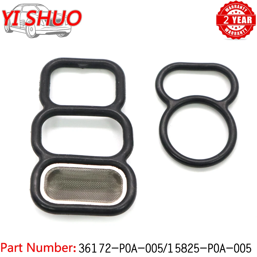 Car 36172-P0A-005 15825-P0A-005 Upper Lower Spool Valve VTEC Solenoid Gaskets Kit For Honda Accord 4cyl 94-02