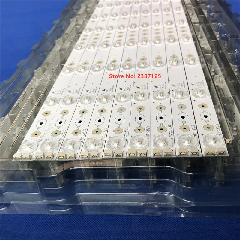 1 conjunto = 9pcs luz de fundo led embutida para tv de 48 polegadas tcl embutida