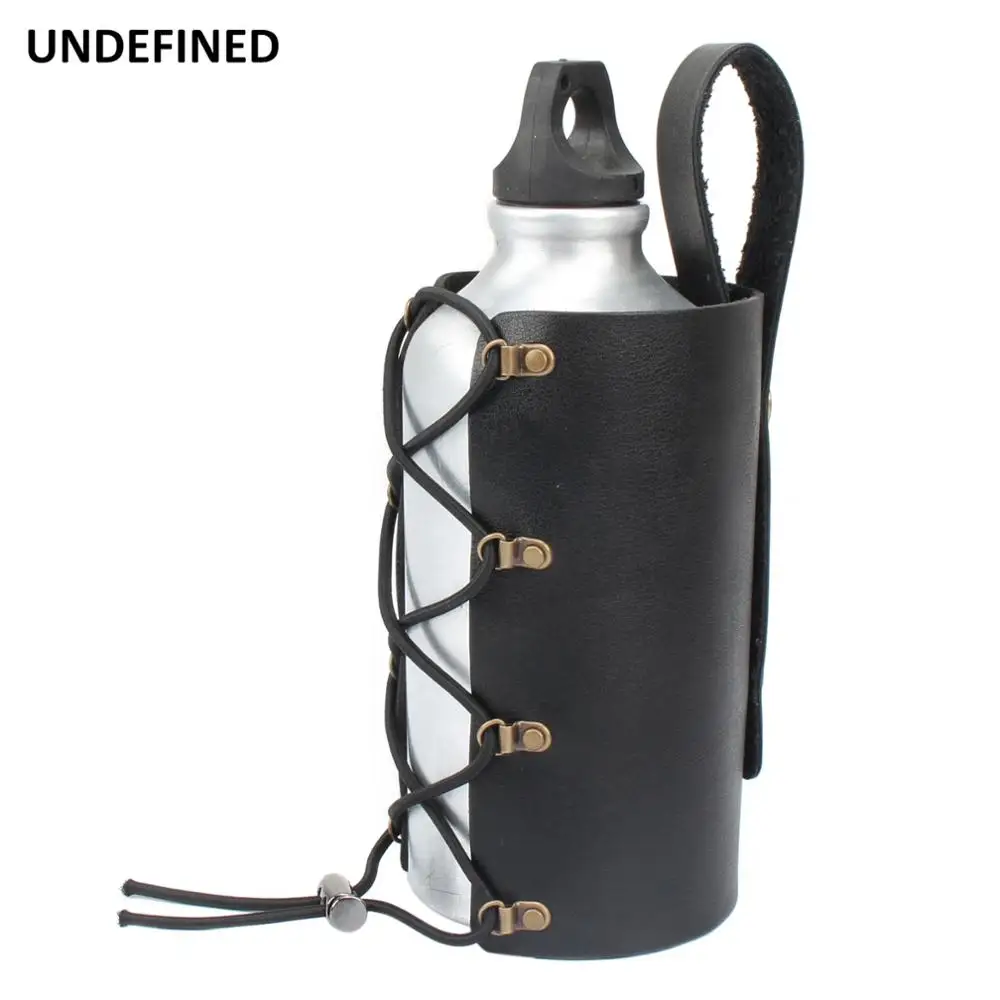 Motorcycle Bicycle Drink Holder Leather Water Bottle Cup Support Stand Car-styling Outdoor Sports Beverage Cup Adapter Universal