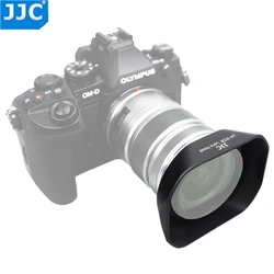 JJC Square Lens Hood Shade for Olympus M.ZUIKO DIGITAL ED 12-50mm 1:3.5-6.3 EZ Replace Olympus LH-55B Black