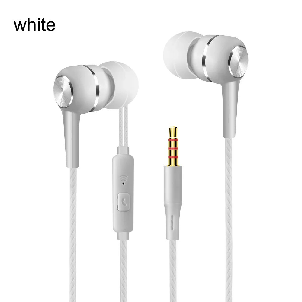 3.5Mm In Ear Oortelefoons Bedrade Headset Gamer Voor Computer Iphone Samsung Dual Drive Stereo Sport Oordopjes Met Microfoon Auriculares