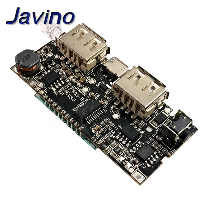 Automatic Protection! Dual USB 5V 1A 2.1A Mobile Power Bank 18650 Lithium Battery Charger Board Digital LCD Charging Module