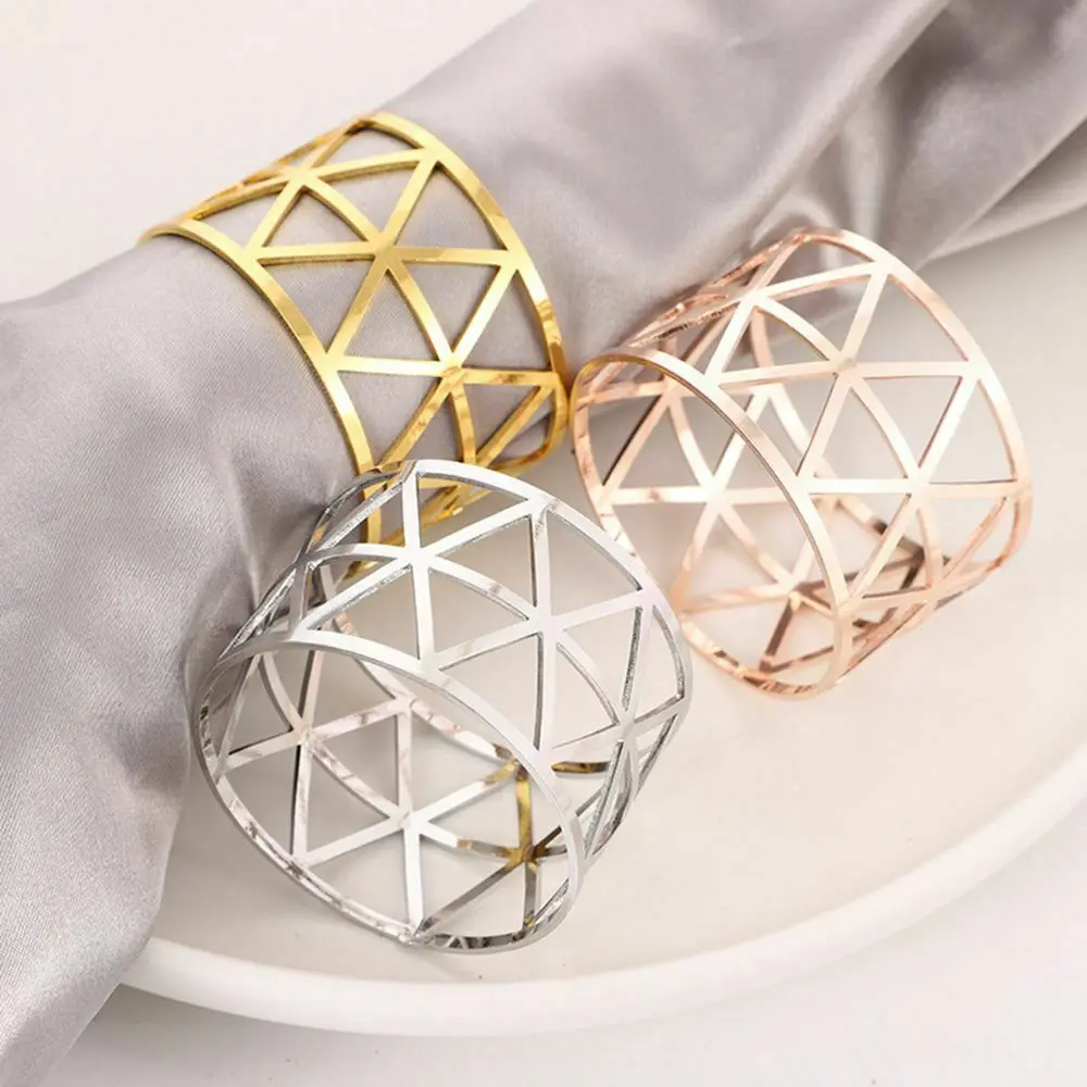 

12pcs/set Metal Napkin Rings Wedding Decor Dinner Table Napkin Party Accessories Whosale ZXX1392