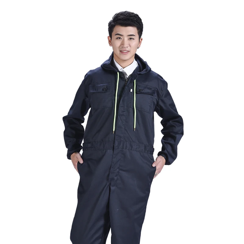 Worker Clothing Hooded Overalls Women Men's Spring Autumn Oversized Onesies Coveralls Car Repairmen Mechanical Workshop Uniforms