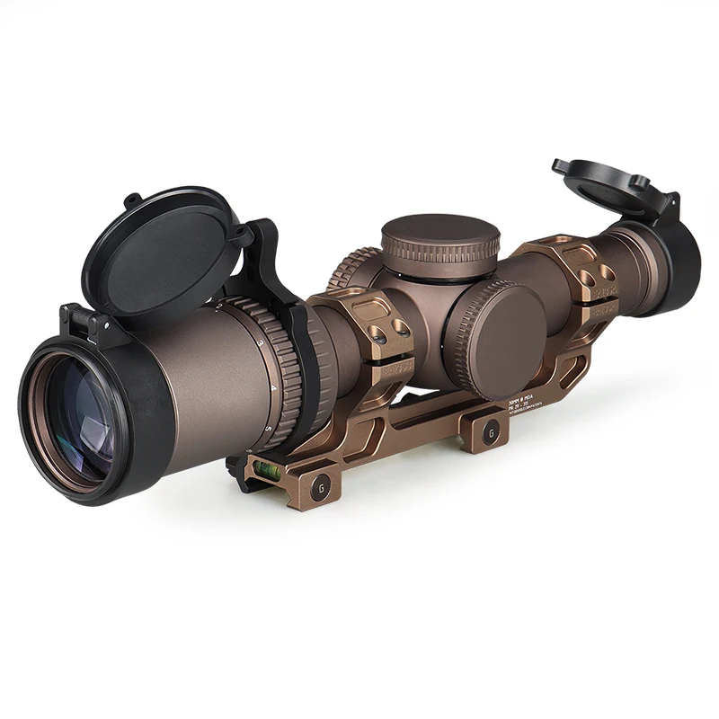 

Outdoor Scope 1-6x24IR Riflescope with 25.4/30mm Sight Mount and Switch view Throw Lever HK1-0408