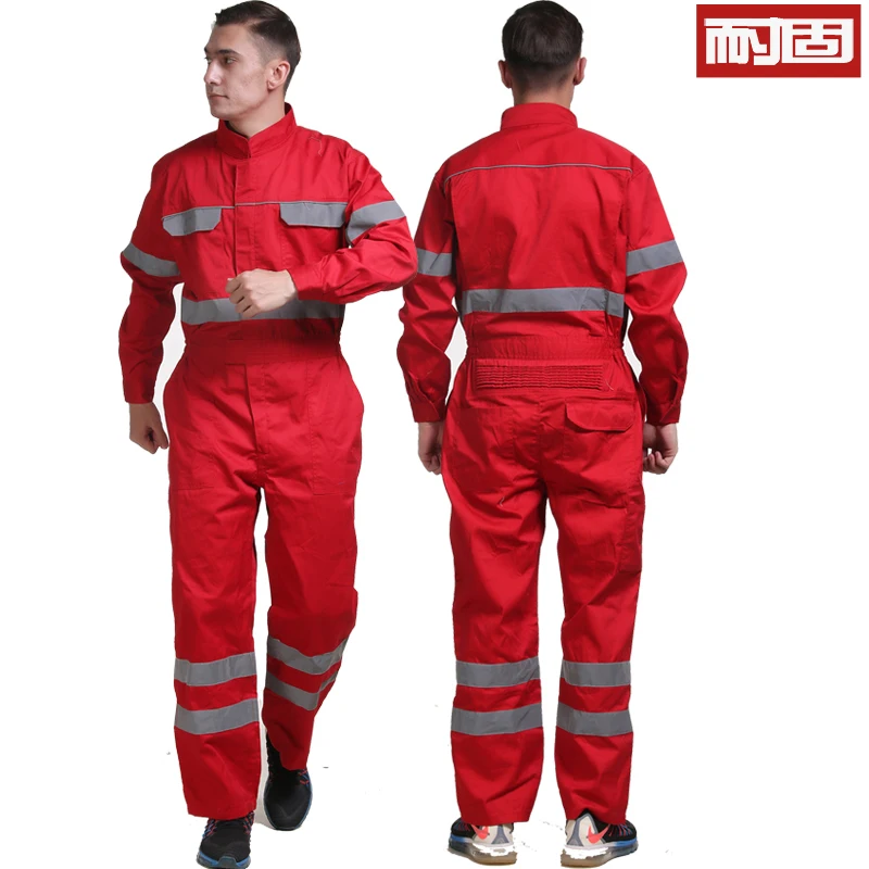 Work Wear Overalls for men Fashion Tooling Loose Cargo Overalls Long Sleeve Repairman Auto Repair Jumpsuits