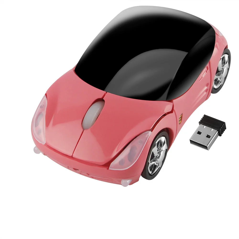 CHUYI Mini Mouse Wireless Car Shape Mause 2.4G 1200 DPI 3D Mouse carini con ricevitore USB Regalo di gioco per PC portatile Notebook per bambini