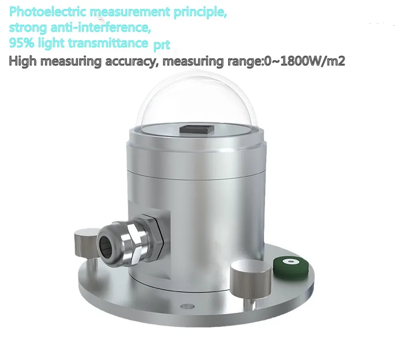 

0-5V/0-10V/4-20MA/RS485 Solar irradiance irradiance sensor transmitter meteorological outdoor solar radiation detector sensor