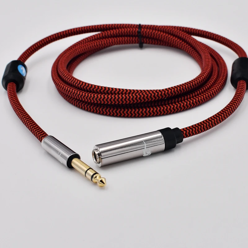 Premium Stereo 6.35mm Extension Audio Cable 1/4 Inch TRS Jack Male to Female for Monitor Headphone Shielding Cable 0.75M 1M 5M