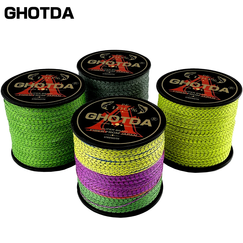 GHOTDA X8 Spot Invisible Braid Fishing Line Super Strong 8 Strands Multifilament PE Line 100M 300M 18 22 31 39 43 52 61 78 96LB