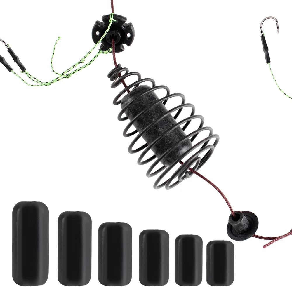 FISH KING 30-80g High Carbon Steel Barbed Hook Metal Feeder Carp Fishing Bait Cage Line Group Sinking Artificial Lure