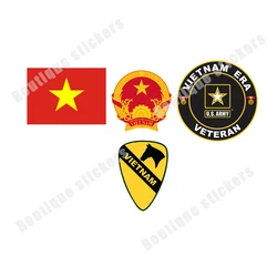 Vietnam Flag National Emblem Vietnam Dong Vietnam Veterans Sticker Car Sticker Bumper Motorcycle Helmet Decal