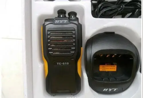 HYT-walkie-talkie TC-610 TC610, Radio UHF de 5 vatios y 16 canales, Radio bidireccional de 2 vías