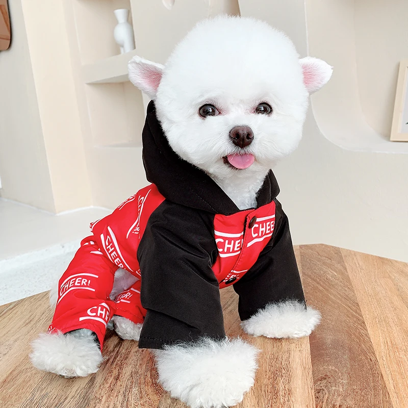 Winter Dog Jumpsuit Coat Jacket Puppy Small Dog Costume Outfit Warm Dog Clothes Yorkshire Pomeranian Poodle Schnauzer Clothing