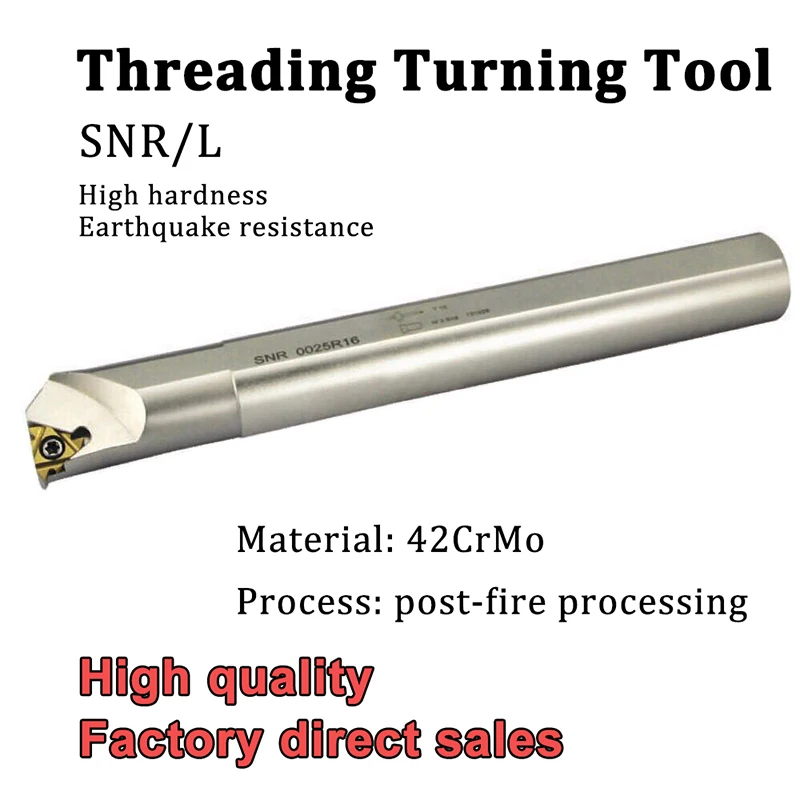 SNR0013M16 SNR0016M16 SNR0020Q16 Threading Turning Tool Holder Lathe Slot Cutter CNC Machine SNR SNL for 16IR Carbide Inserts