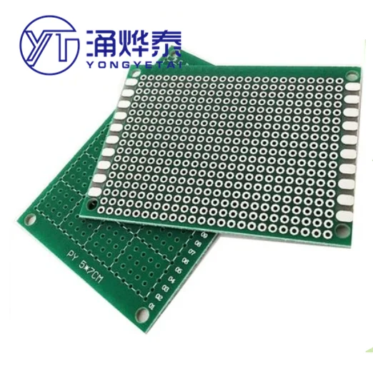 

Clearance Sales 2PCS Single-sided tin spraying board 2.54MM spacing 5*7CM universal board hole board