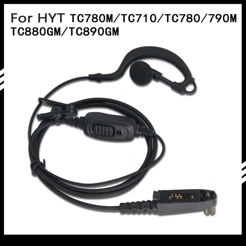 

XIERDE Walkie Talkie наушники подходят для HYT Hytera TC-710 TC-780 TC780M TC3000 TC3600 TC780 Walkie talkie наушники