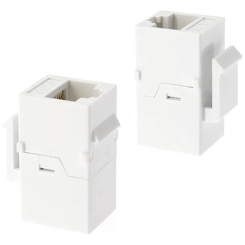 Ethernet Keystone Coupler, 20Pack Cat6 RJ45 Keystone Jack Inline Female Connectors