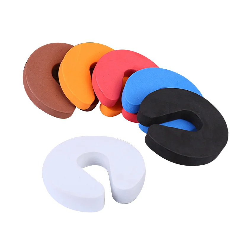 Door Stoppers Kids Children Protection EVA C Shape Door Stopper Baby Safety Protect Door Stop Jammer Soft Foam Door Clip