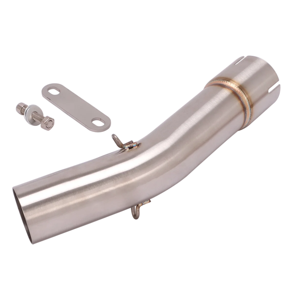 

Slip On Motorcycle Exhaust Mid Connect Tube Middle Pipe Stainless Steel Exhaust System For BMW R1200GS 2004-2009