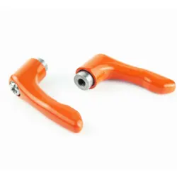 2pcs orange color M4.M5 M6 Female AISI304 Stainless Steel solid adjustable handle clamping levers tension lever