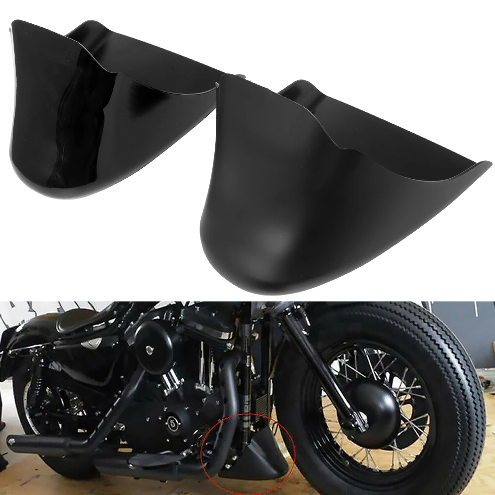 Motocicleta dianteira paralama Chin ABS, Chin Carenagem Inferior Spoiler, protetor de represa de ar inferior, Harley Sportster XL, Ferro 883, 1200 modelos