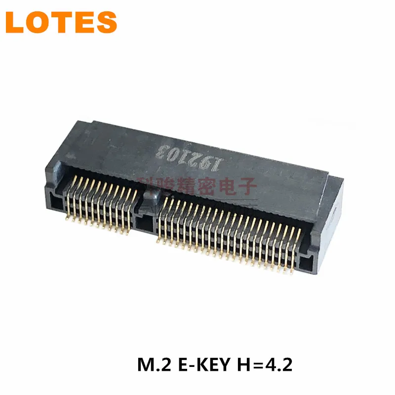 LOTEconnector APCI0108-P001A M.2 NGFF socket E KEY 67P H=4.2 spot