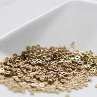 400 Pieces Solid Raw Brass Spacers - Gear 2.2x1mm (4396C-Q-35)
