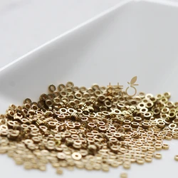 DIY Supply-400 Pieces Solid Raw Brass Finding Spacers - Gear 2.2x1mm (4396C-Q-35)
