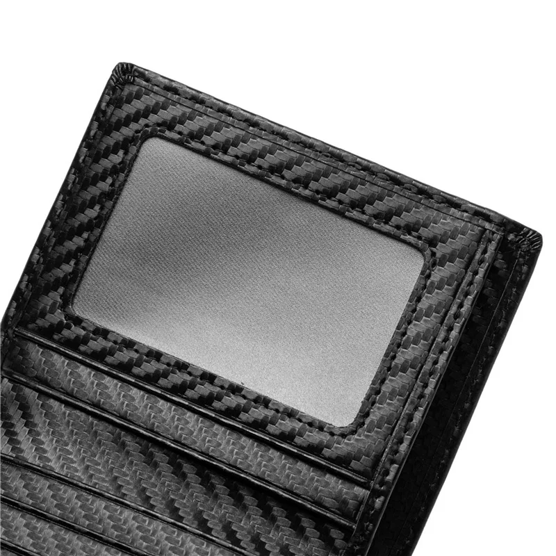 2024 New Customized Fashion Wallet Bussiness Card Holder Carbon Fiber Leather Men Wallet Money Purse ID Card Holder Money Wallet