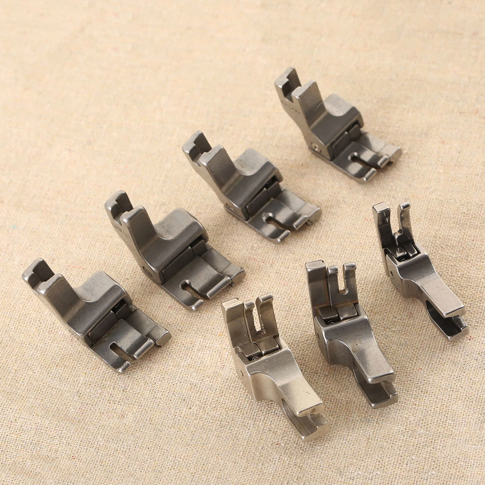 

7 Sizes Industrial Sewing Machine Full Steel Right & Wide Presser Foot Sewing Machine Replacement