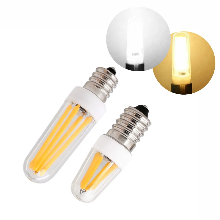 E12 E14 Dimmable 4W 8W 9W Silicone Crystal LED Corn Bulb COB Light Mini Filament Lamp High Power Candle Lighting Lamps 220V 110V