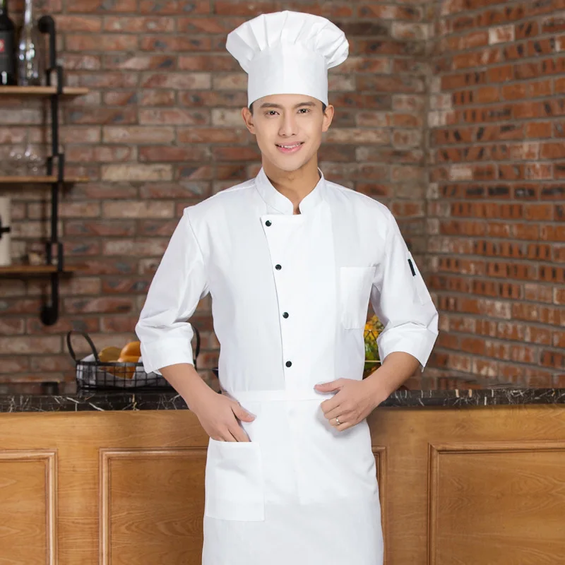 Jaqueta de chef de restaurante chinês, manga curta, café, kichen, roupa de cozinha, padaria, trabalho, alimentação, respirável, uniforme de funcionário