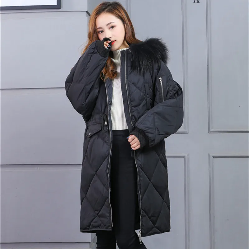 Jacket Winter Duck Down Women Down Parkas Loose Style Women Winter Duck Down Coat Female Thick Warm Outwear Coats LWL1171