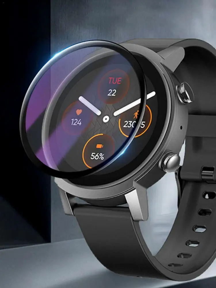 Smartwatch الغطاء الواقي قسط الزجاج المقسى ل Ticwatch E3 Smartwatch واقي للشاشة واقية من الانفجار فيلم الملحقات