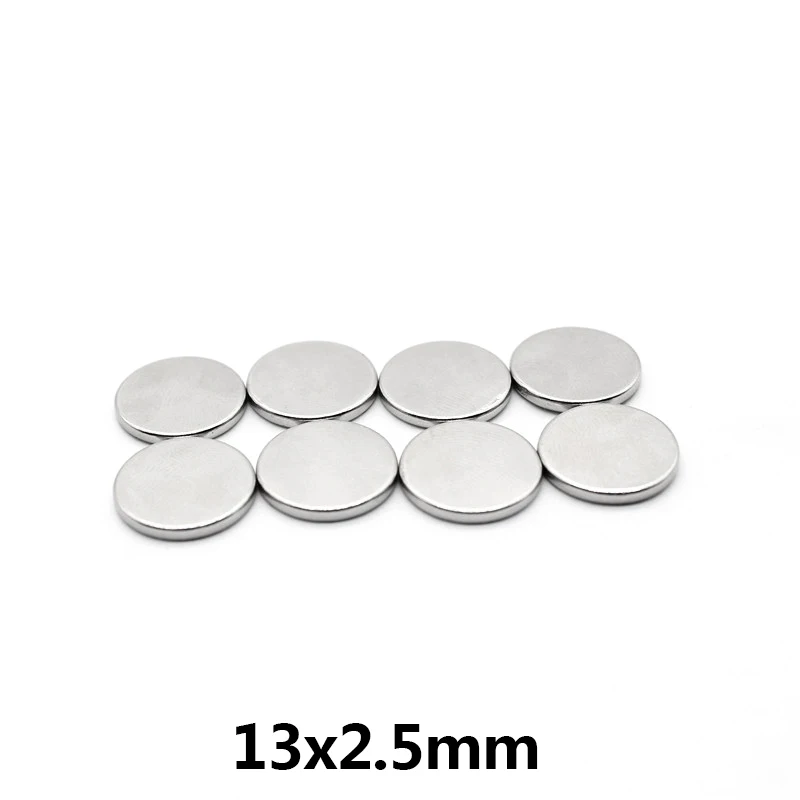 13*2.5mm Small Circular Powerful Magnets 13x2.5 Strong Disc Magnets For Fridge, DIY Building Scientific Craft Education 13*2.5