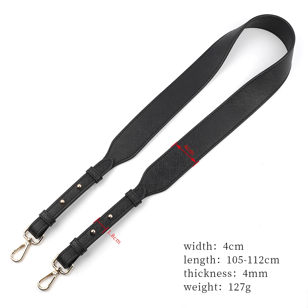 105-112cm Leather Bag Strap Luxury Designer No Buckle usable Shoulder Strap For Crossbody Adjustable Shoulder Bags Accessories